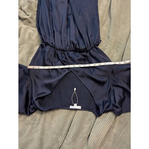 NWOT Baltic Born Women's Medium Black Belted Slip Dress Nightgown Robe - Picture 4 of 5